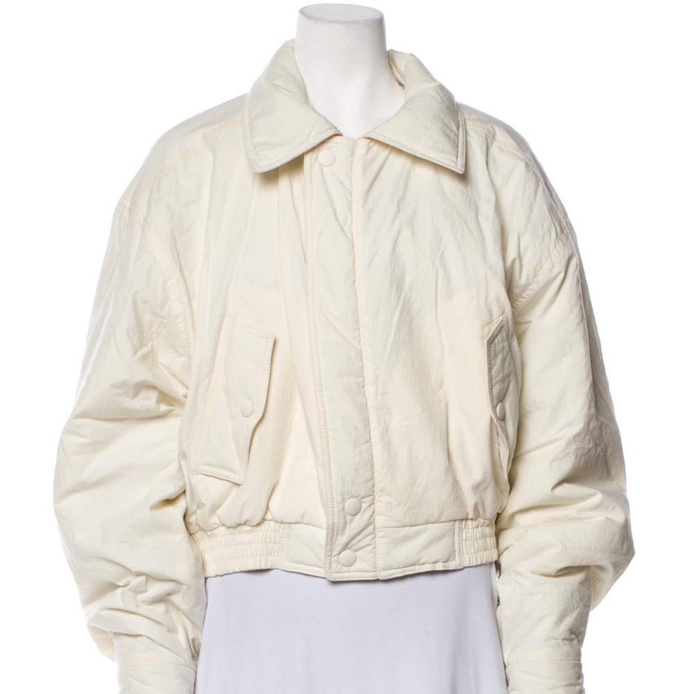 Nanushka White Bomber Jacket
